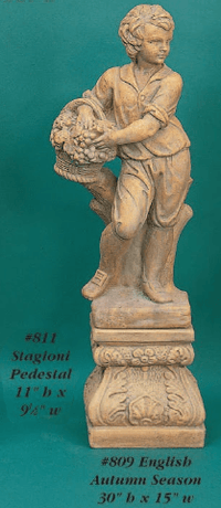 Thumbnail for English Autumn Season Cast Stone Outdoor Asian Collection Statues Tuscan 