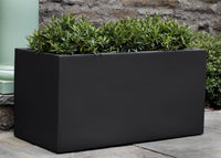 Thumbnail for Campania International Fiber Clay Sandal Planter 361818 - S/1 Urn/Planter Campania International Onyx Black Lite 