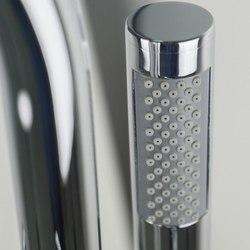 Eviva Alexa Free-Standing Tub Filler, Brushed Nickel Bathroom Accessories Eviva 