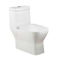 Thumbnail for Eviva Storm® Elongated Cotton White One Piece Toilet with Soft Closing Seat Cover, High efficiency, Water Sense & CUPC certified with the united states plumbing standards Toilets Eviva 