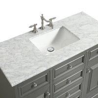 Thumbnail for Eviva Monroe 42″ Transitional Bathroom Vanity w/ White Carrara Top Vanity Eviva 
