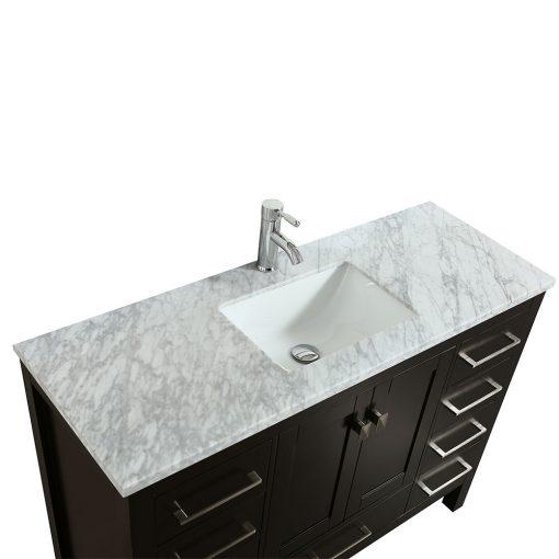 Eviva Aberdeen 42″ Transitional Bathroom Vanity w/ White Carrara Top Vanity Eviva 