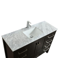 Thumbnail for Eviva Aberdeen 42″ Transitional Bathroom Vanity w/ White Carrara Top Vanity Eviva 