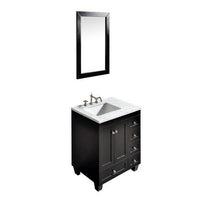 Thumbnail for Eviva Acclaim 28″ Transitional Bathroom Vanity w/ White Carrara Top Vanity Eviva 