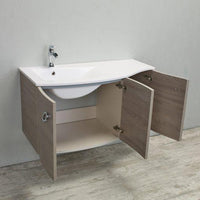 Thumbnail for Eviva Romina® 42″ Medium Grey Oak Modern Bathroom Vanity with White Porcelain White Top Vanity Eviva 