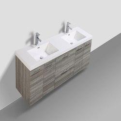 Eviva Luxury 72 Inch Bathroom Vanity with Integrated Acrylic Sinks Bathroom Vanity Eviva 