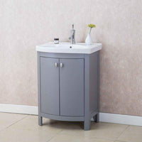 Thumbnail for Eviva Jersey 24″ Transitional Bathroom Vanity with White Porcelain Sink Vanity Eviva 