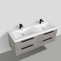 Thumbnail for Eviva Surf 57″ Modern Bathroom Vanity Set with Integrated White Acrylic Double Sink Vanity Eviva 