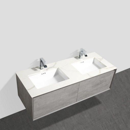 Eviva Vista 60″ Concrete Grey Bathroom Vanity Vanity Eviva 