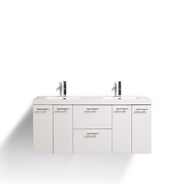 Eviva Luxury 72 Inch Bathroom Vanity with Integrated Acrylic Sinks Bathroom Vanity Eviva White 