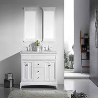 Thumbnail for Eviva Elite Princeton 72″ Solid Wood Bathroom Vanity Set with Double OG White Carrera Marble Top Vanity Eviva 