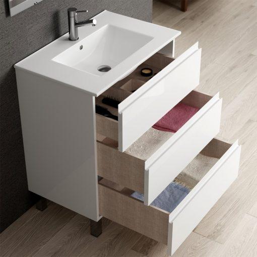 Eviva Vigo 28″ White Bathroom Vanity With White Integrated Porcelain Sink Vanity Eviva 