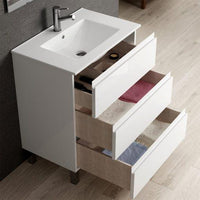 Thumbnail for Eviva Vigo 28″ White Bathroom Vanity With White Integrated Porcelain Sink Vanity Eviva 