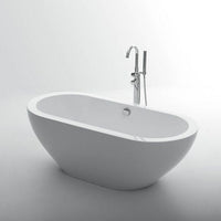 Thumbnail for Eviva Lina 67″ White Free Standing Strengthen Acrylic Bathtub Bathroom Vanity Eviva 