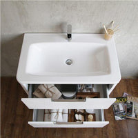 Thumbnail for Eviva Jasmine 26 in. Bathroom vanity in White and White Integrated Acrylic Countertop Vanity Eviva 