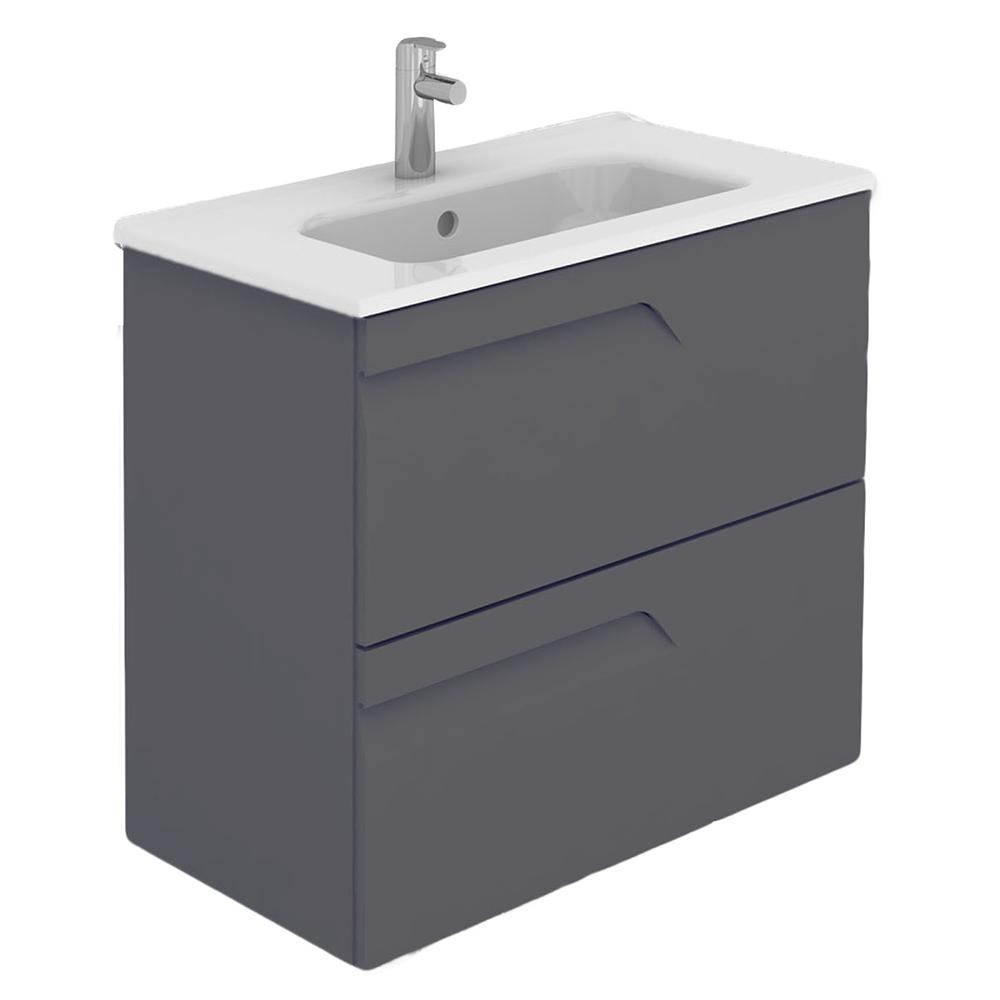 Eviva Vitta 24″ Modern Bathroom Vanity with White Integrated Porcelain Sink Vanity Eviva Gray 