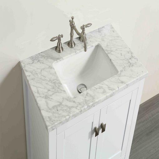 Eviva Aberdeen 30″ Transitional Bathroom Vanity w/ White Carrara Top Vanity Eviva 