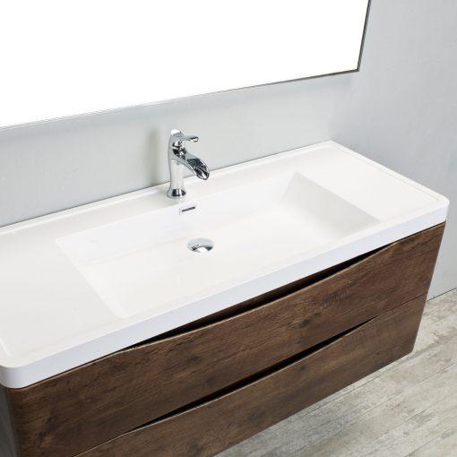 Eviva Smile 48″ Wall Mount Modern Bathroom Vanity w/ White Integrated Top Bathroom Vanity Eviva 