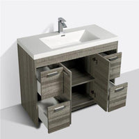 Thumbnail for Eviva Lugano 48″ Modern Bathroom Vanity w/ White Integrated Top Vanity Eviva 
