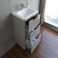 Thumbnail for Eviva Marbella 40 in. Bathroom Vanity in Fossil Gray and White Integrated Acrylic Countertop Vanity Eviva 