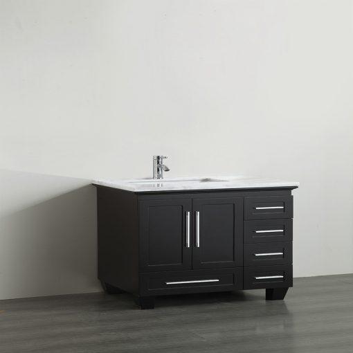 Eviva Loon 30″ Transitional Bathroom Vanity w/ White Carrara Top & Long Handles Vanity Eviva 