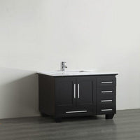 Thumbnail for Eviva Loon 30″ Transitional Bathroom Vanity w/ White Carrara Top & Long Handles Vanity Eviva 