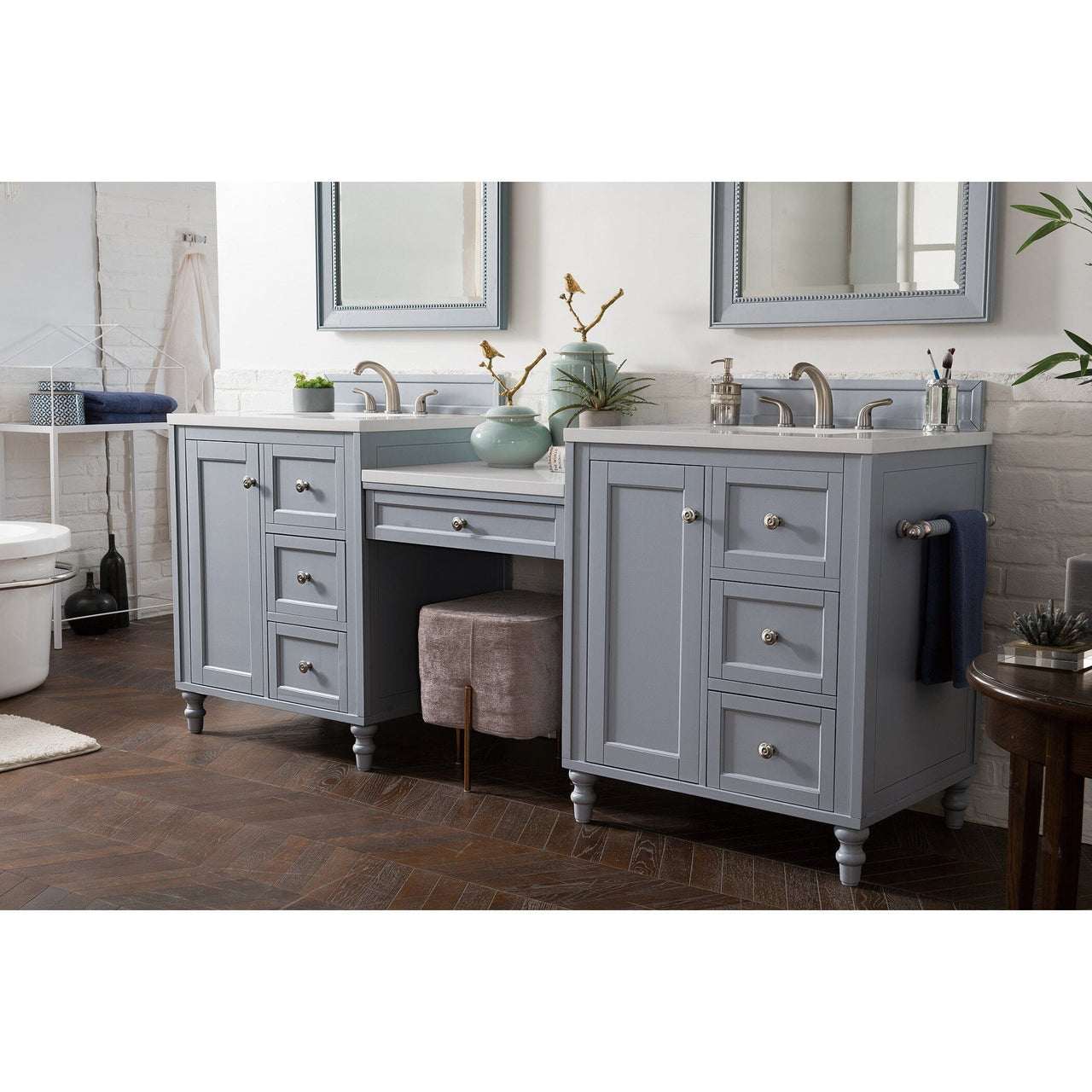 James Martin Copper Cove Encore 86" Double Vanity Set Vanity James Martin 