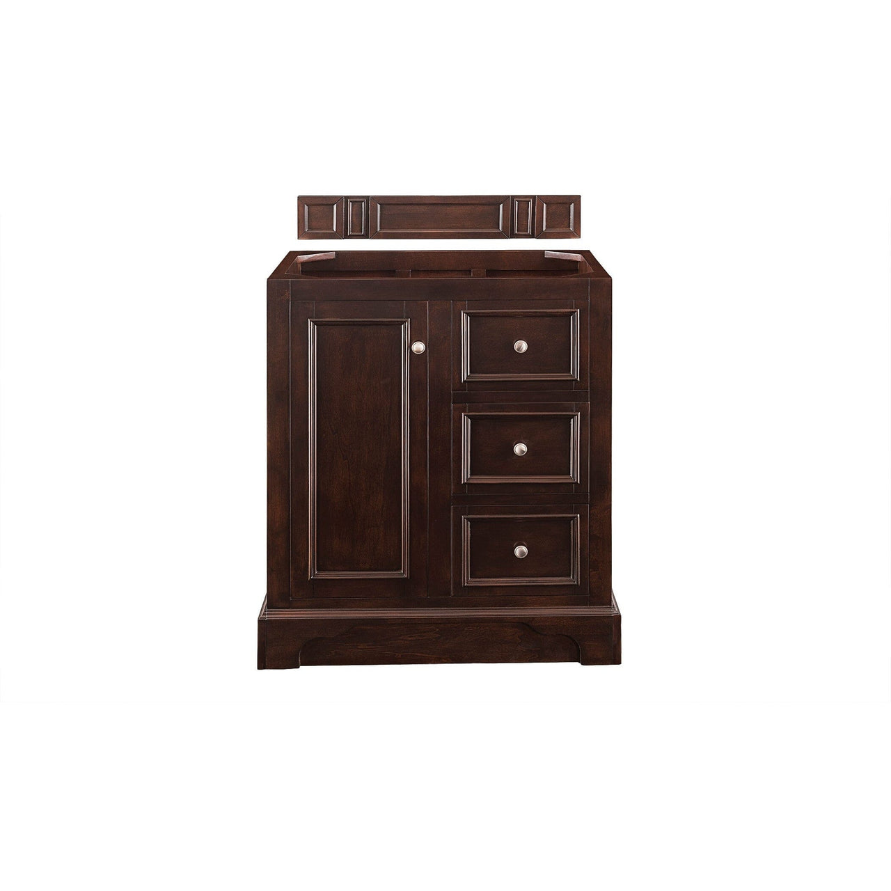 James Martin De Soto 30" Single Vanity Vanity James Martin Burnished Mahogany Cabinet Only 