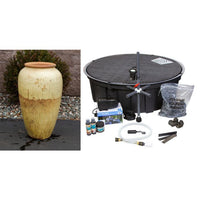 Thumbnail for Tuscany FNT40025 Ceramic Triple Vase Complete Fountain Kit Vase Fountain Blue Thumb 