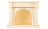 Thumbnail for Girlanda Mantel Cast Stone Fireplace Mantels Tuscan 