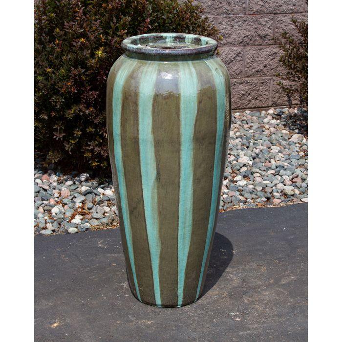 Oil Jar FNT40083 Ceramic Vase Complete Fountain Kit Vase Fountain Blue Thumb 
