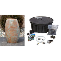 Thumbnail for Closed Top FNT3770 Ceramic Vase Complete Fountain Kit Vase Fountain Blue Thumb 
