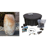 Thumbnail for Closed Top FNT3769 Ceramic Vase Complete Fountain Kit Vase Fountain Blue Thumb 
