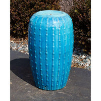 Thumbnail for Closed Top FNT3777 Ceramic Vase Complete Fountain Kit Vase Fountain Blue Thumb 