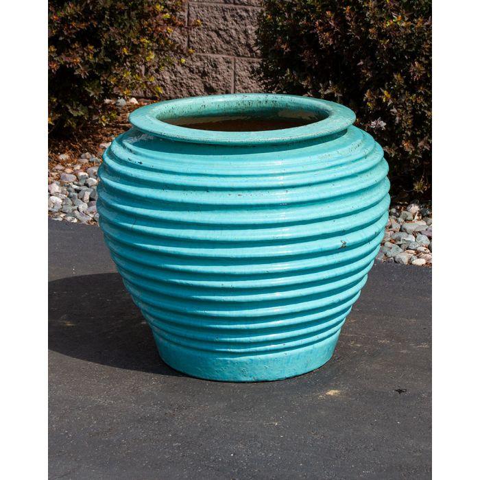 Genova FNT40126 Ceramic Vase Complete Fountain Kit Vase Fountain Blue Thumb 