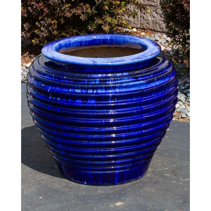 Genova FNT40127 Ceramic Vase Complete Fountain Kit Vase Fountain Blue Thumb 