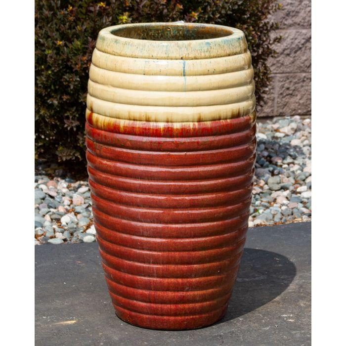 Genova FNT3784 Ceramic Vase Complete Fountain Kit Vase Fountain Blue Thumb 