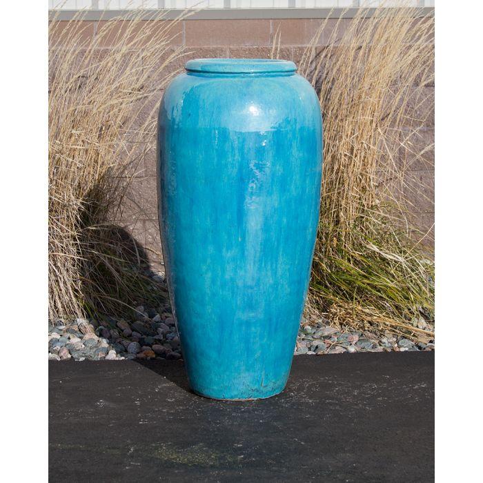 Closed Top FNT40275 Ceramic Vase Complete Fountain Kit Vase Fountain Blue Thumb 