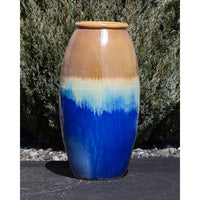 Thumbnail for Oil Jar FNT40326 Ceramic Vase Complete Fountain Kit Vase Fountain Blue Thumb 