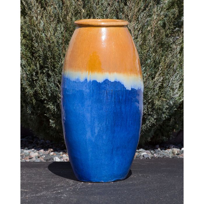 Oil Jar FNT40328 Ceramic Vase Complete Fountain Kit Vase Fountain Blue Thumb 