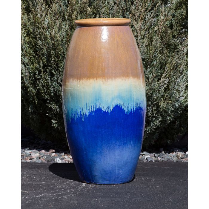 Oil Jar FNT40330 Ceramic Vase Complete Fountain Kit Vase Fountain Blue Thumb 