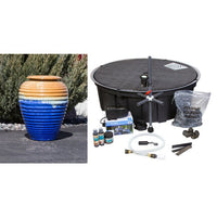 Thumbnail for Genova FNT40363 Ceramic Vase Complete Fountain Kit Vase Fountain Blue Thumb 