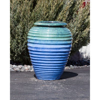 Thumbnail for Genova FNT40368 Ceramic Vase Complete Fountain Kit Vase Fountain Blue Thumb 