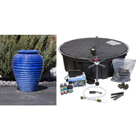 Thumbnail for Genova FNT40369 Ceramic Vase Complete Fountain Kit Vase Fountain Blue Thumb 