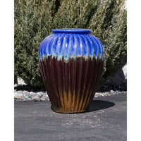 Thumbnail for One of a Kind FNT40370 Ceramic Vase Complete Fountain Kit Vase Fountain Blue Thumb 
