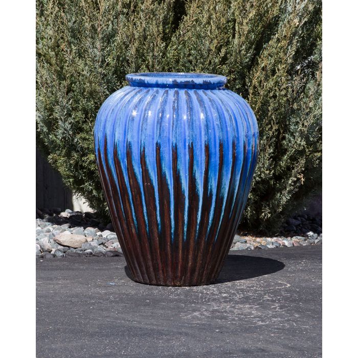 One of a Kind FNT40371 Ceramic Vase Complete Fountain Kit Vase Fountain Blue Thumb 