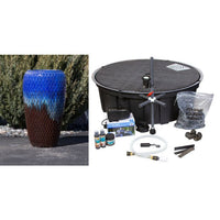 Thumbnail for Oil Jar FNT40390 Ceramic Vase Complete Fountain Kit Vase Fountain Blue Thumb 