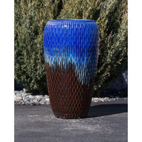Thumbnail for Oil Jar FNT40390 Ceramic Vase Complete Fountain Kit Vase Fountain Blue Thumb 