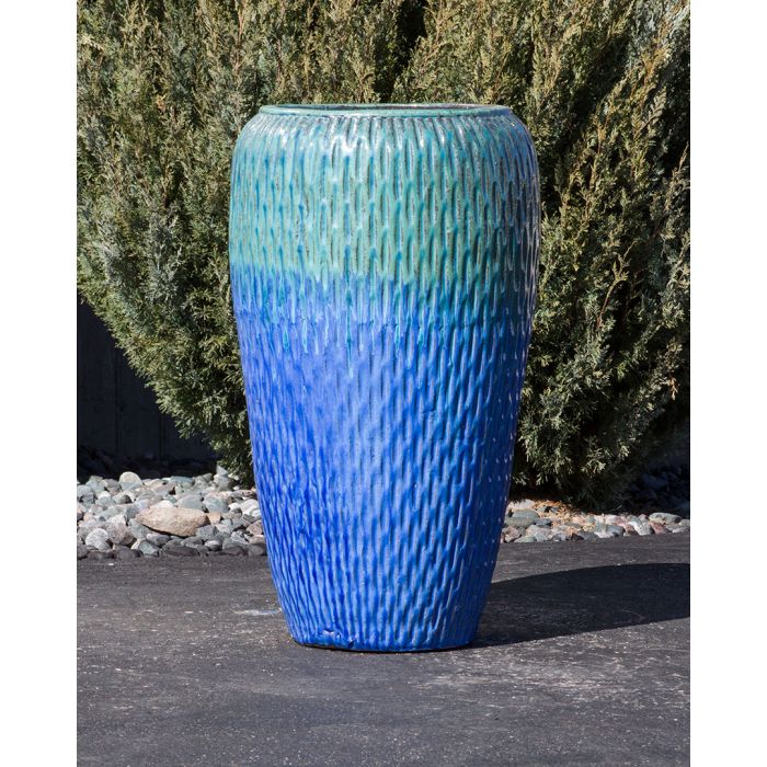 Oil Jar FNT40392 Ceramic Vase Complete Fountain Kit Vase Fountain Blue Thumb 