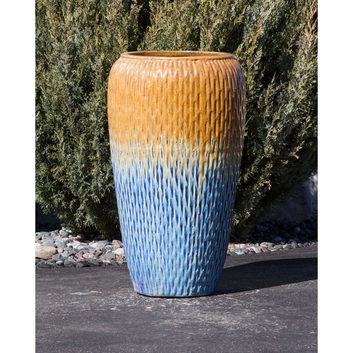 Oil Jar FNT40393 Ceramic Vase Complete Fountain Kit Vase Fountain Blue Thumb 